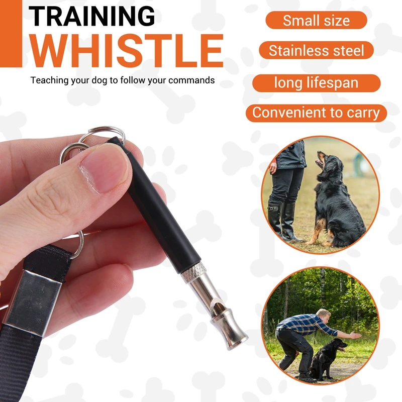 Dog Whistle, Professional Dog Training Whistle To Stop Barking Adjustable Frequency Ultrasonic Sound Training Tool Silent Bark C