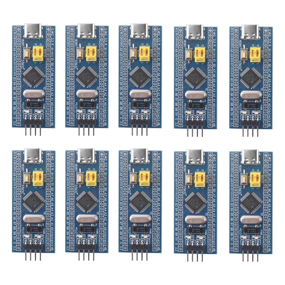 10PCS STM32F103C8T6 Core Development Board Mini System Module with SWD Interface and Header Pins | APM32-Compatible Board