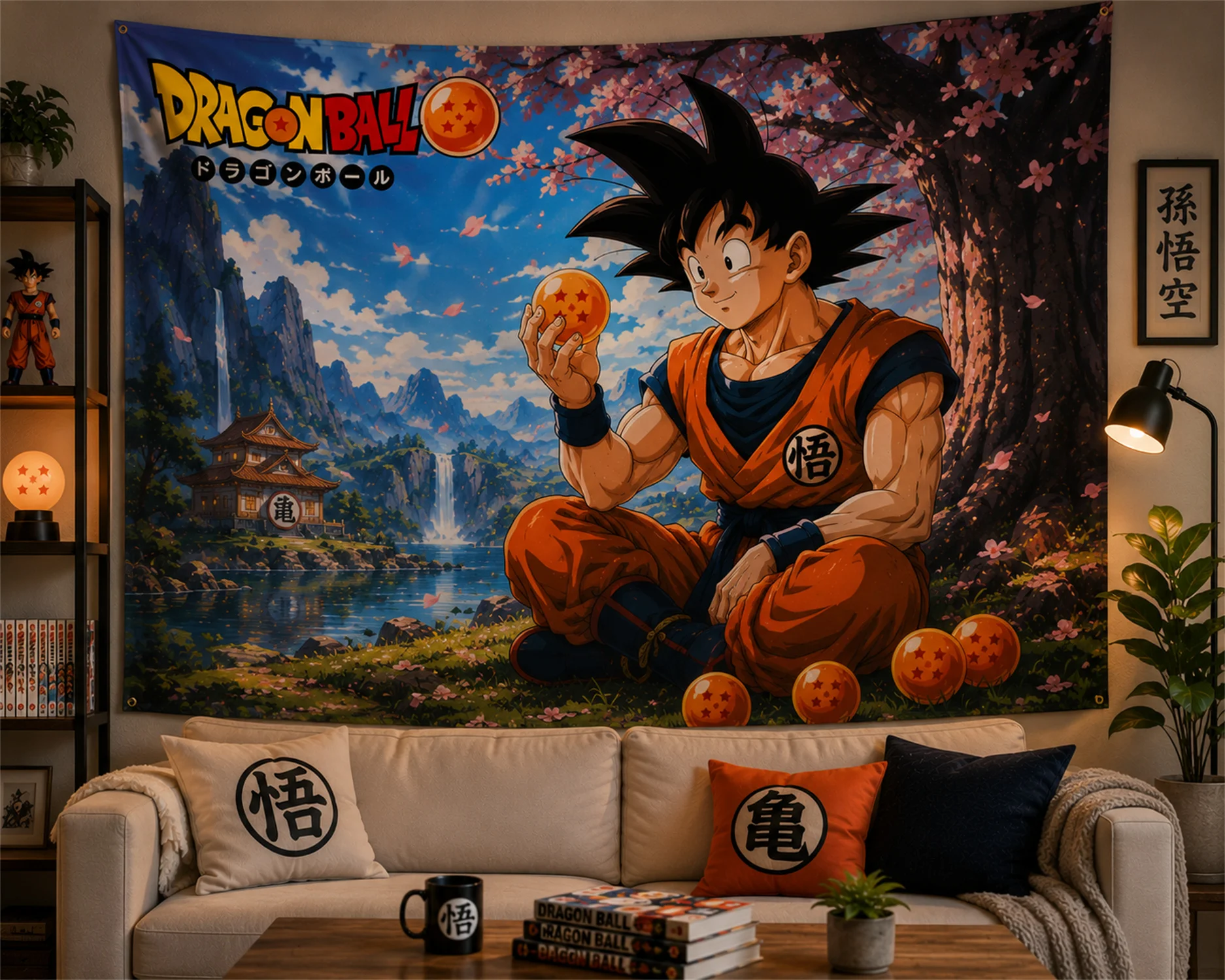 พรมแขวนผนังลายดราก้อนบอล โกคู  - Accessories For Your Gaming Room บทวิจารณ์และราคา