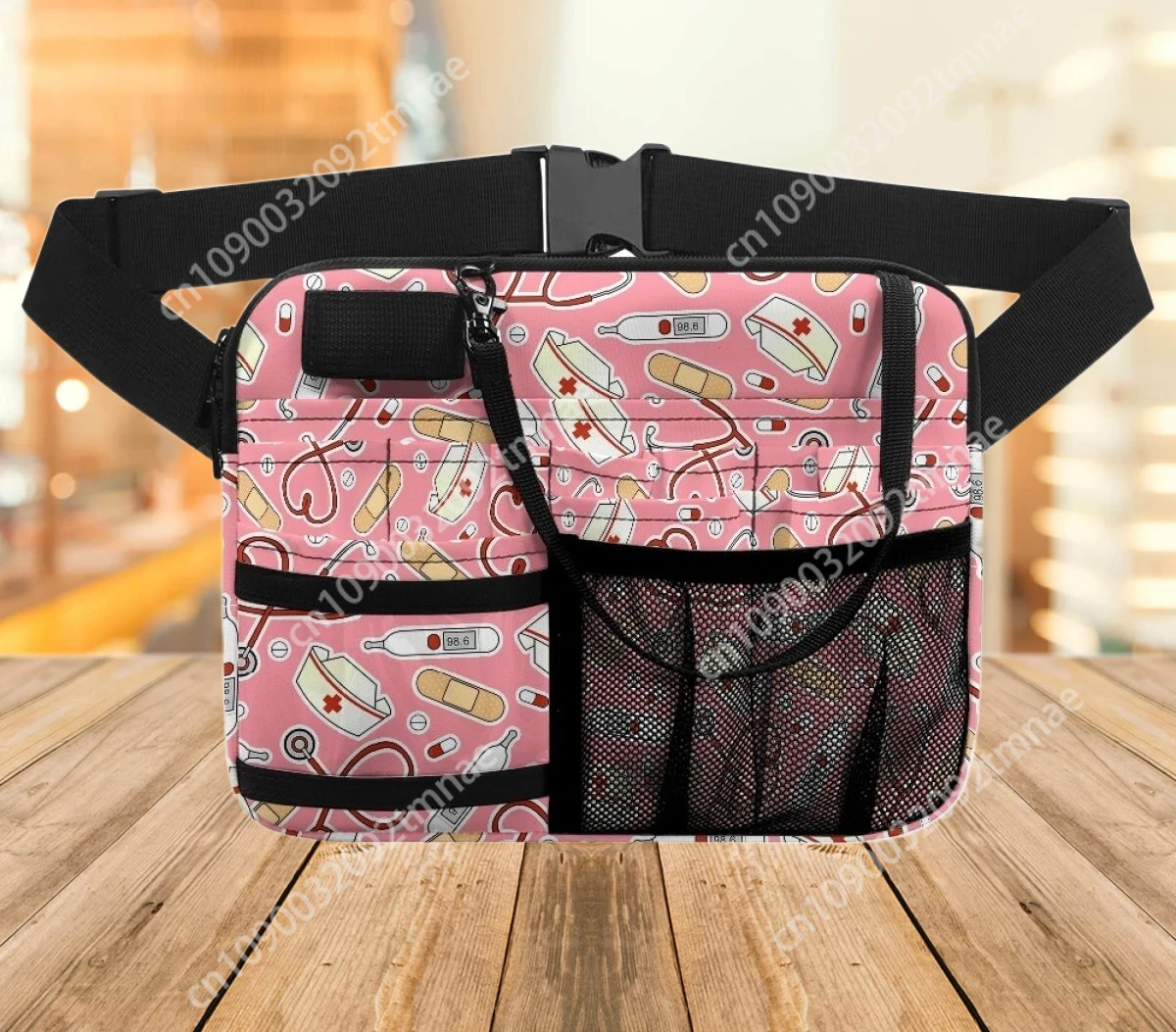 Adjustable Shoulder Pink Fanny Pack Cartoon Custom Tool Pattern Waist Bags Organizer Zipper Belt Storage riñoneras Para Hombre