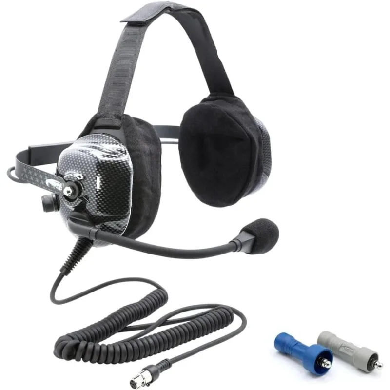 

Rugged Radios Behind The Head Ultimate Headset for Stereo and Off Road Intercoms with Noise Cancelling Microphone and Offroad/ST
