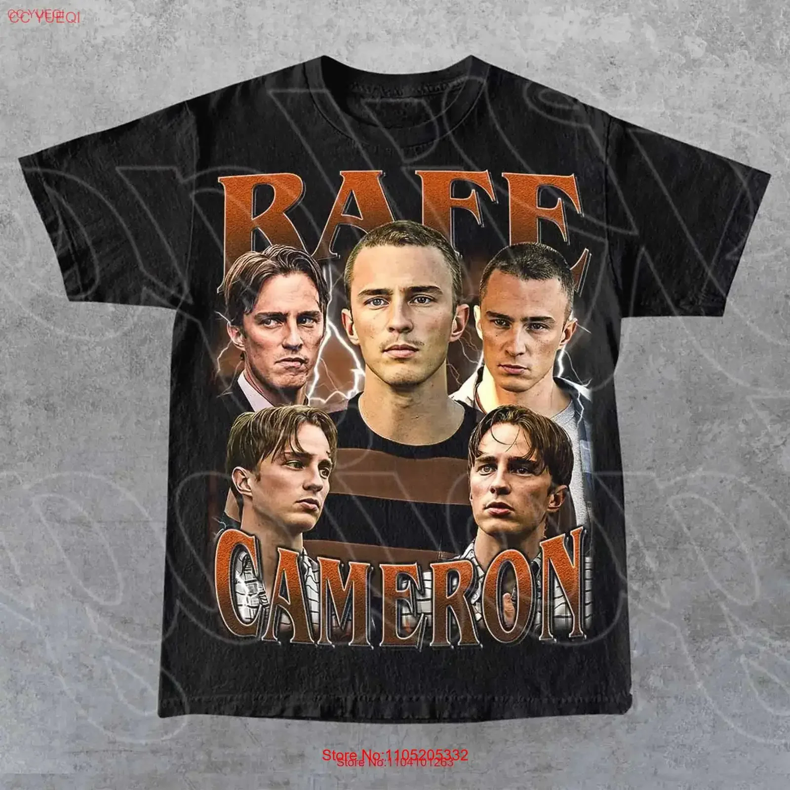 Limited Rafe Cameron Vintage T Shirt For Woman and Man vintage Washed Versatile Top For Everyday Wear Soft Unisex