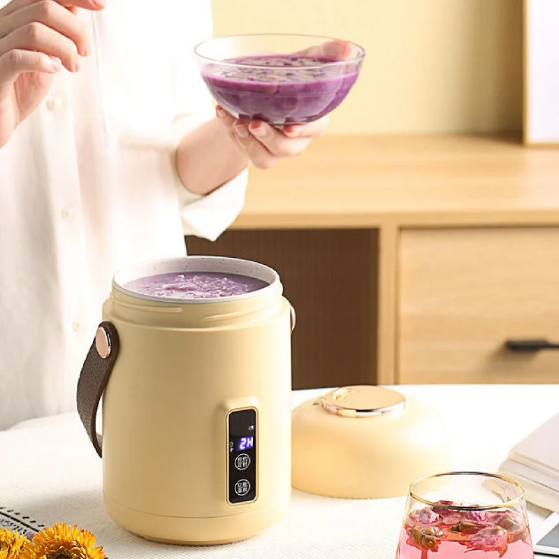 

500ml Multifunctional Electric Stew Pot 12h Reservation Baby Porridge Special Pot Automatic Health Pot Portable Mini Stew Pot