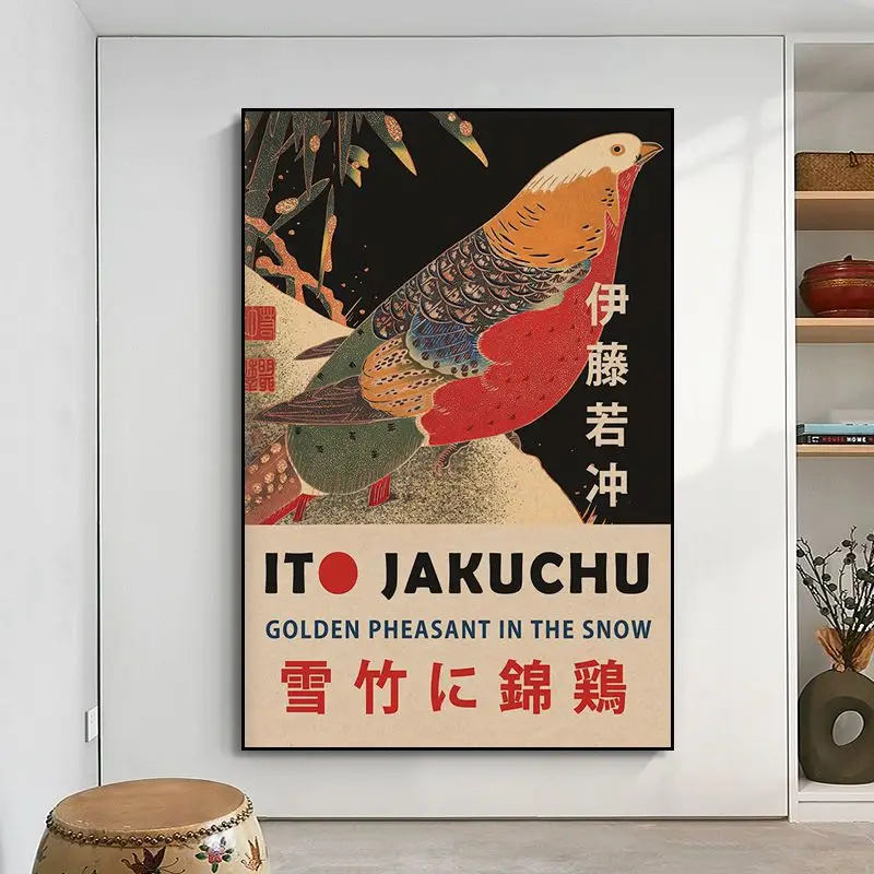 Hokusai Ohara Koson Japan Style DIY poster Wall Art Retro Posters for Home Wall decor