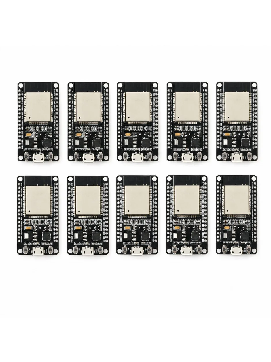 10 sztuk płyt programistycznych ESP32, moduły mikrokontrolerów ESP-32 z obsługą WiFi i Bluetooth, dwurdzeniowe, z portem Micro USB, kompatybilne z Arduino IDE. — zdjęcie produktu 6