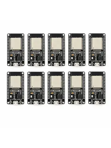 10PCS ESP32 Dev Boards ESP-32 WiFi Bluetooth Dual-Core Microcontroller Modules Micro USB Compatible with Arduino IDE