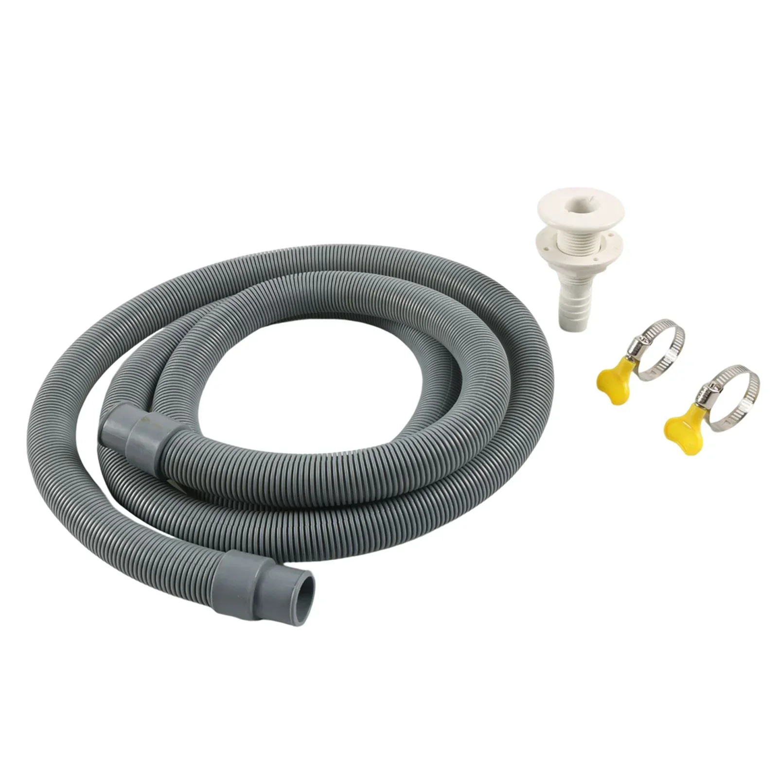 

Heavy Duty Bilge Pump Hose Installation Kit, 6FT PVC Hose, Anti Leak Cuffless Design, Suitable for 3/4 or 1 1/8 Outlets