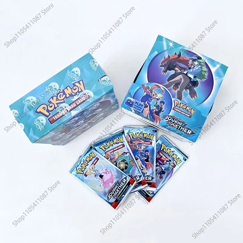 360Pcs Scarlet Violet Journey Together English Booster Battle Transaction Card Trading Cards Game Collection Cards
