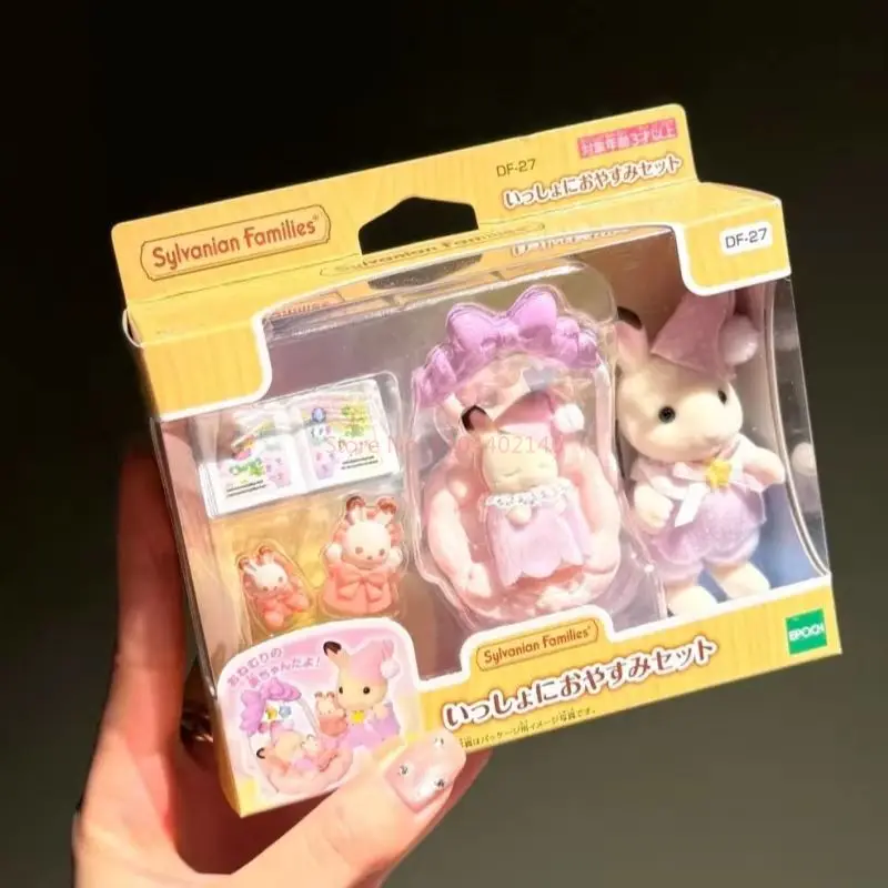 Nieuwe Sylvanian Families Chocolade Konijn Zoete Droom Set Begeleidende Scenario Speelgoed Versieren Collecte Voor Kinderen Verjaardagscadeautjes