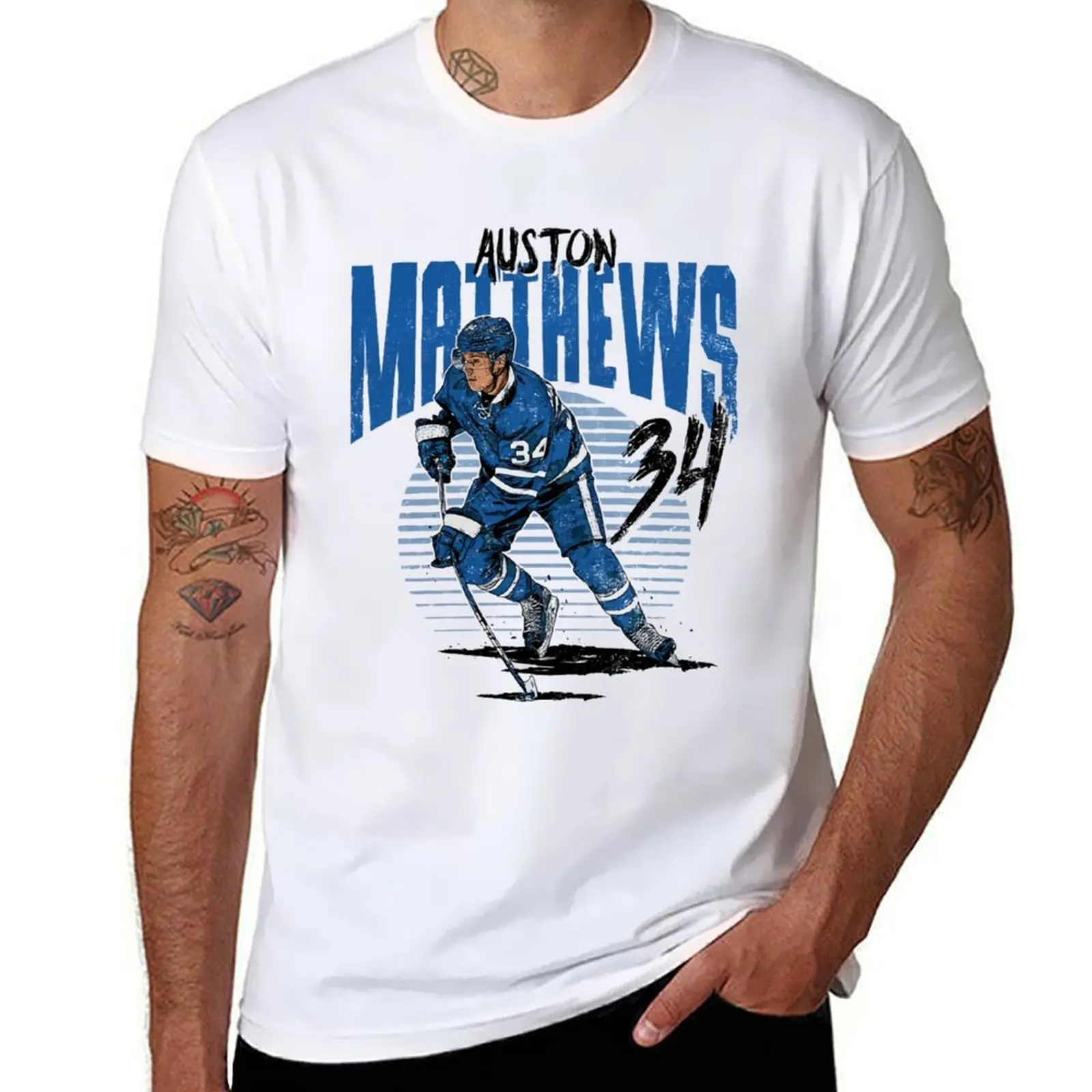

Auston Matthews Rise T-Shirt t shirt man luxury anime t shirts oversize T-Shirt