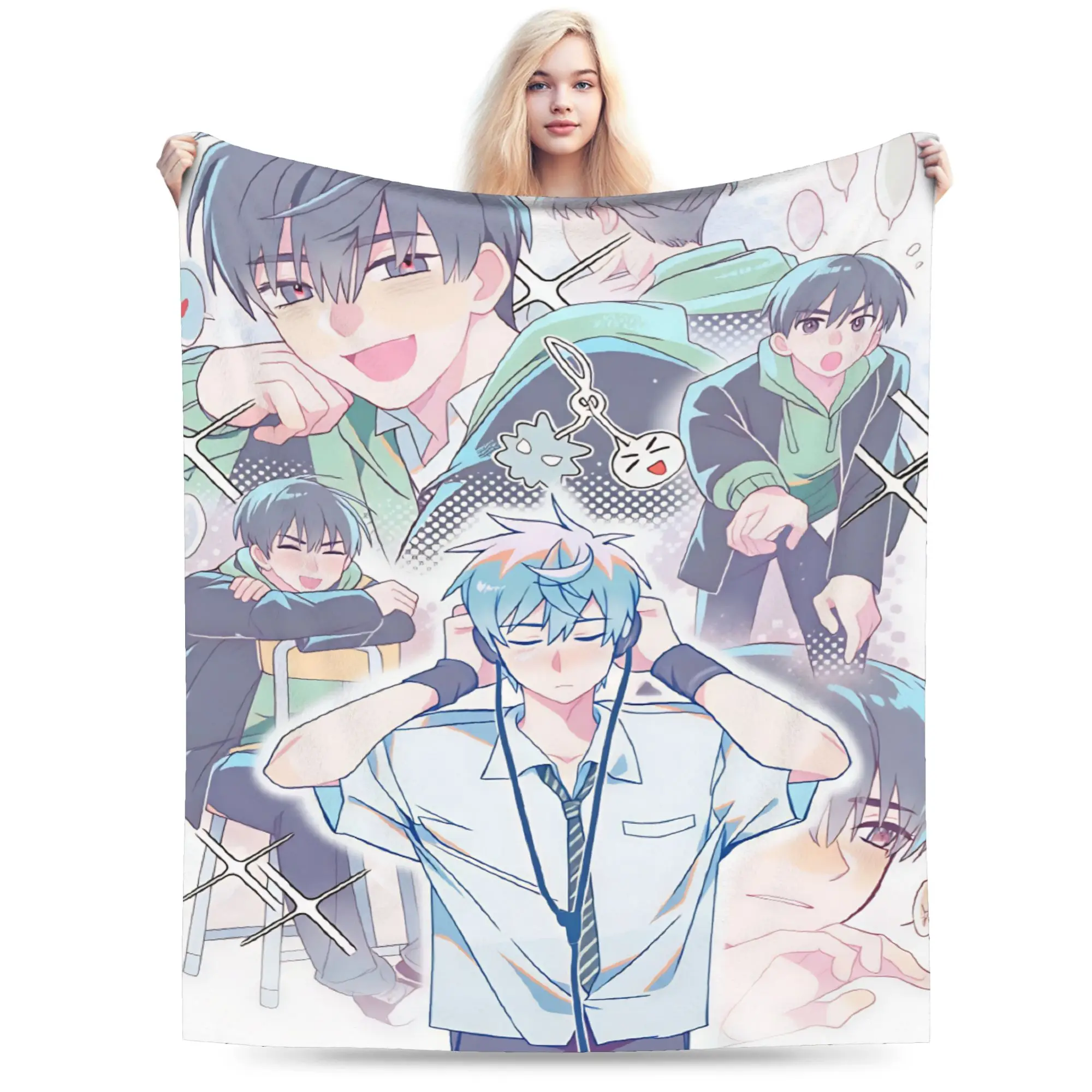 Alien Stage Bedding Throws Warm Cozy Graphic Blanket  For Outdoor Plane Travel Flannel Bedspread Bed Cover