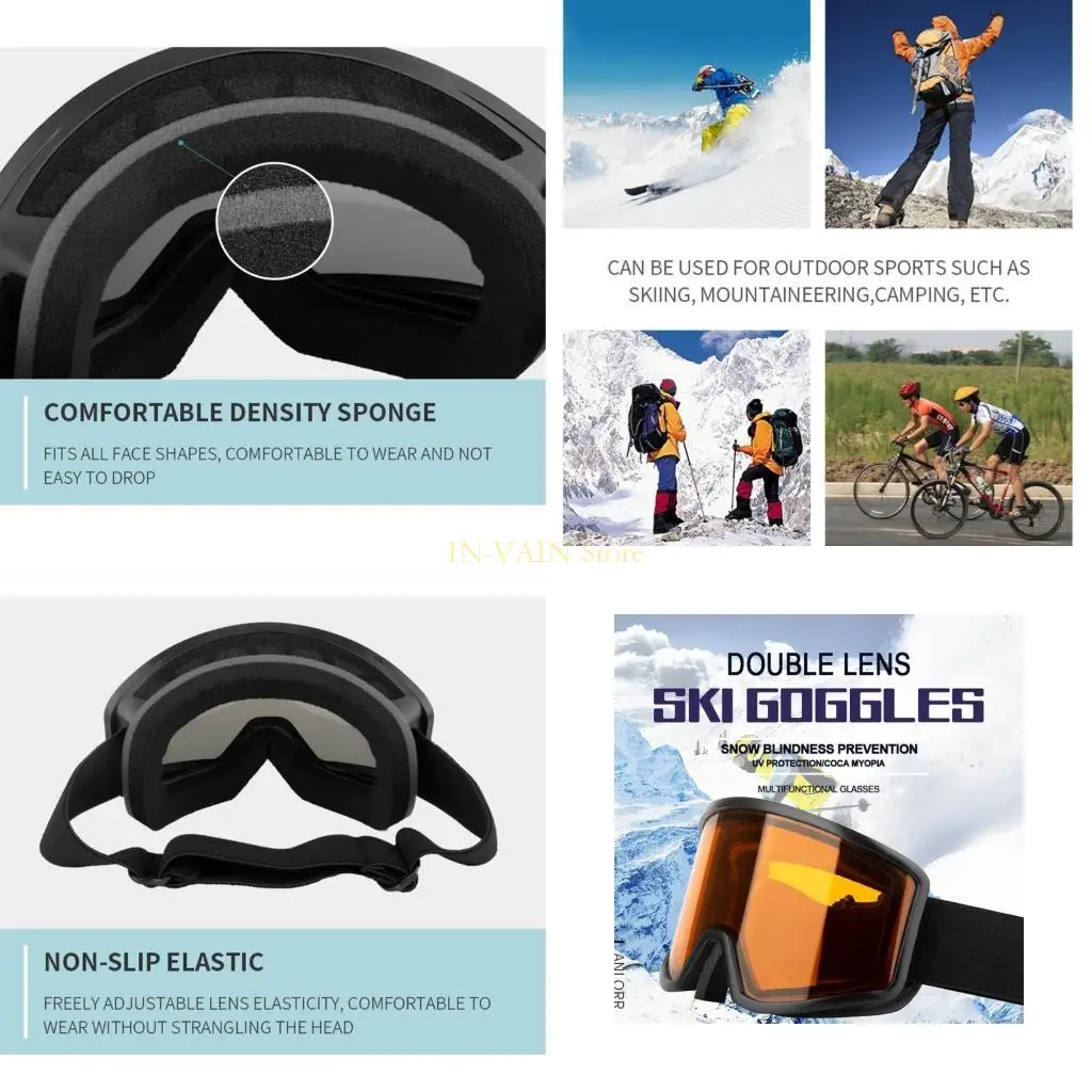 M5TC 스키 스키 스노우 보드 고글 여성 남성, 사이클링 오토바이 스포츠 고글
