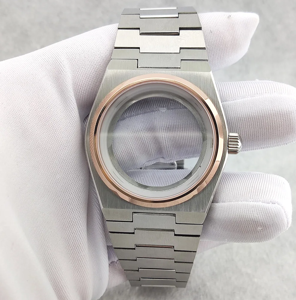 NH35 Case 904L Stainless Steel Watch Case 40mm Sapphire Glass waterproof Case Fit NH35/NH36 Movement Watch Parts Replacement