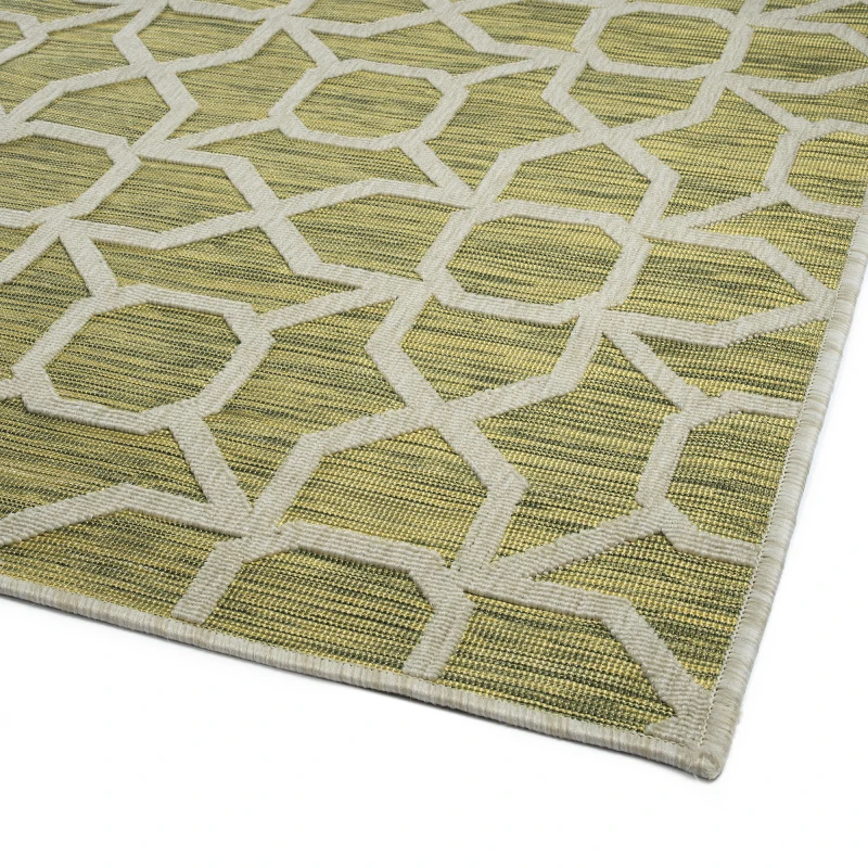 Contemporary, Transitional, Geometric, Textured, High-Low Cut & Loop 2' x 6' Runner