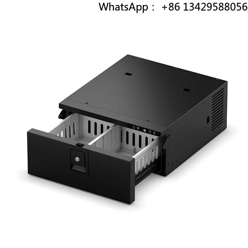 23L RV Refrigerator,12V/24V 55W, Aluminum Alloy ABS Material,Drawer-type Refrigerator, Suitable for RV Camping Cars,AC 220V~240V