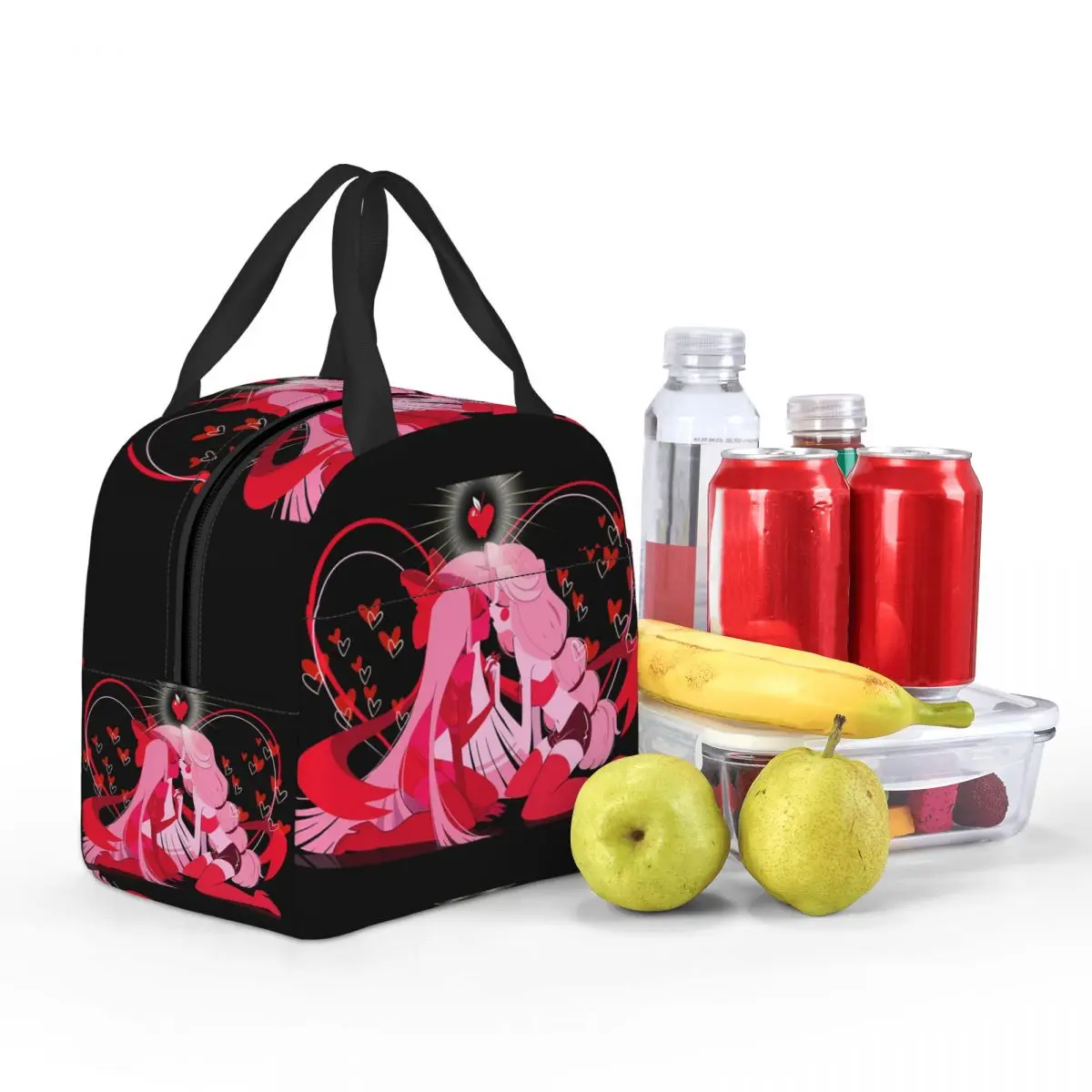 تشارلي آند فاجي فندق هازبين معزول حقيبة الغداء للمدرسة برودة صندوق طعام حراري حمل صناديق الغداء الحاويات #5