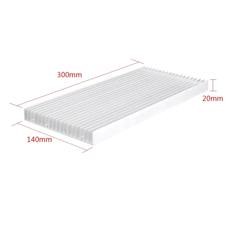 Dispositivo di raffreddamento LED con dissipatore di calore in alluminio premium ABNM per luci LED ad alta potenza, 300X140x20mm