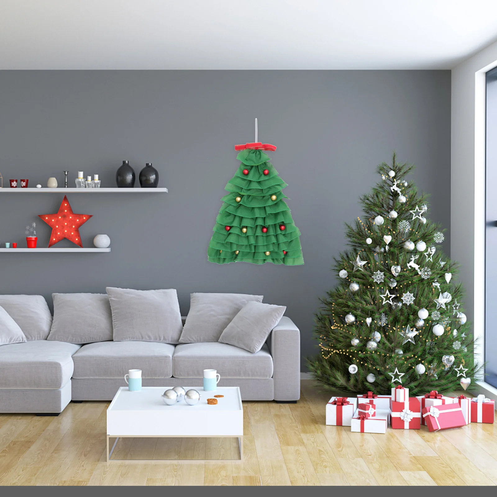 

Christmas Tree Hanging Decor Xmas nament Door Pendant Fabric Material Holiday Season Creative Design Wall Decoration Practical