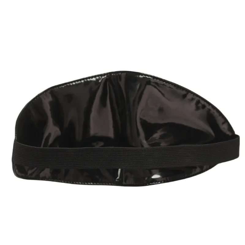 Maschera per Occhi in Pelle con Specchio Bifacciale, Design Liscio, Accessorio Moda per Outfit, Oggetto Decorativo Intimo per Feste e Cosplay