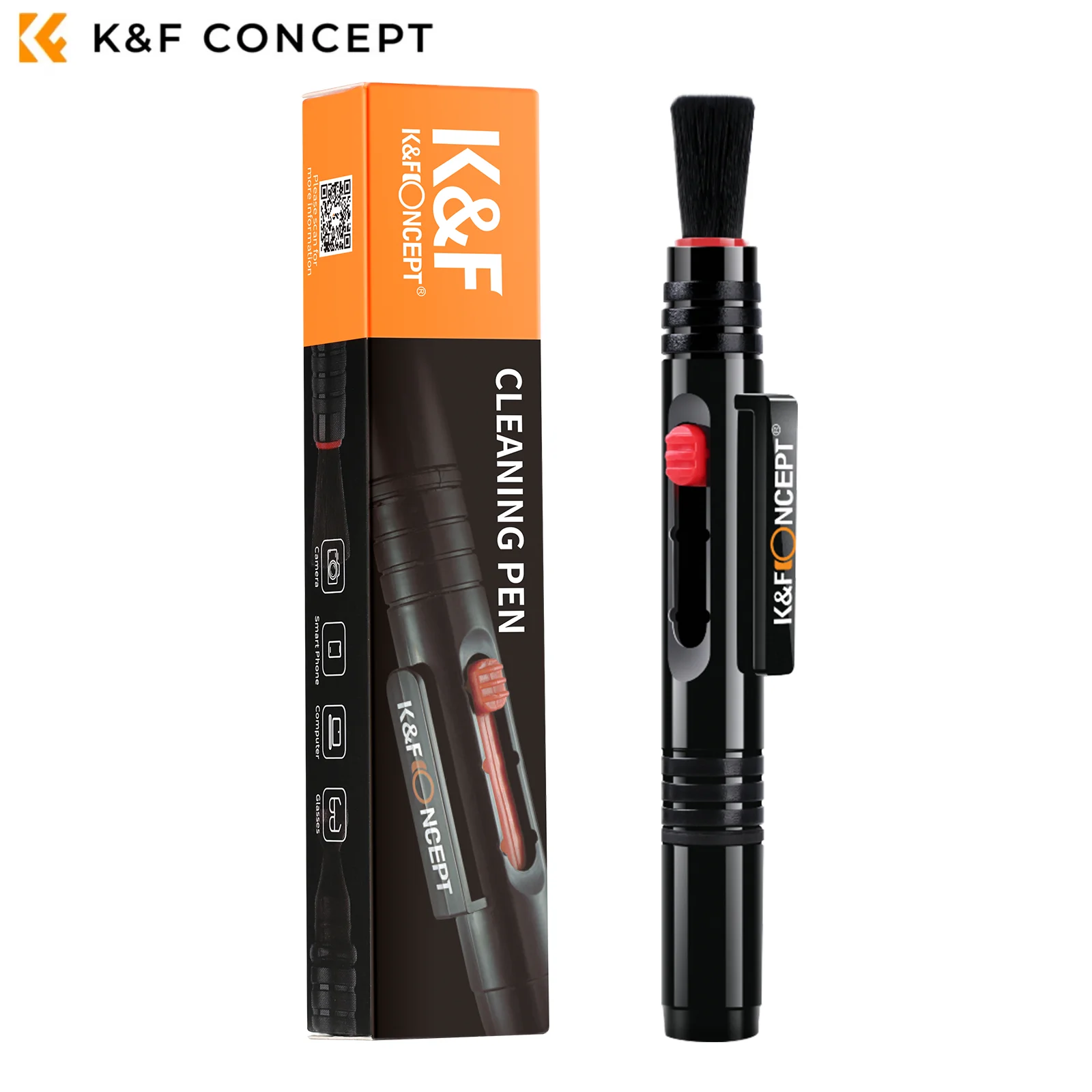 

K&F Concept Camera Lens Cleaning Pen with Replaceable Cleaning Brush Camera Cleaner Kit for Sony DSLR Camera Electronics Optics