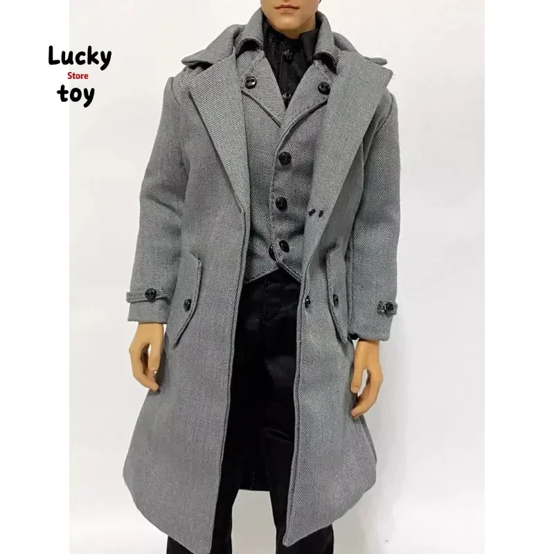 1/6 Scale Action Figures Male Vest Coat Pants Shirt Gothic Gown Suit Clothes for 12inch Soldier Body Doll Toy