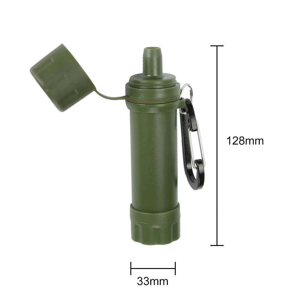 Outdoor Personal Drinking Water Filtering Tools Survival Water Filter with Straw