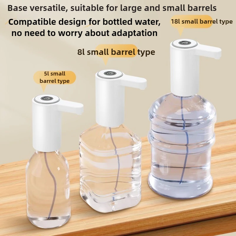 4 واط الكهربائية موزع المياه المعبأة في زجاجات زر مضخة موزع PP البلاستيك نوع-c شحن بنقرة واحدة منفذ المياه موزعات المياه