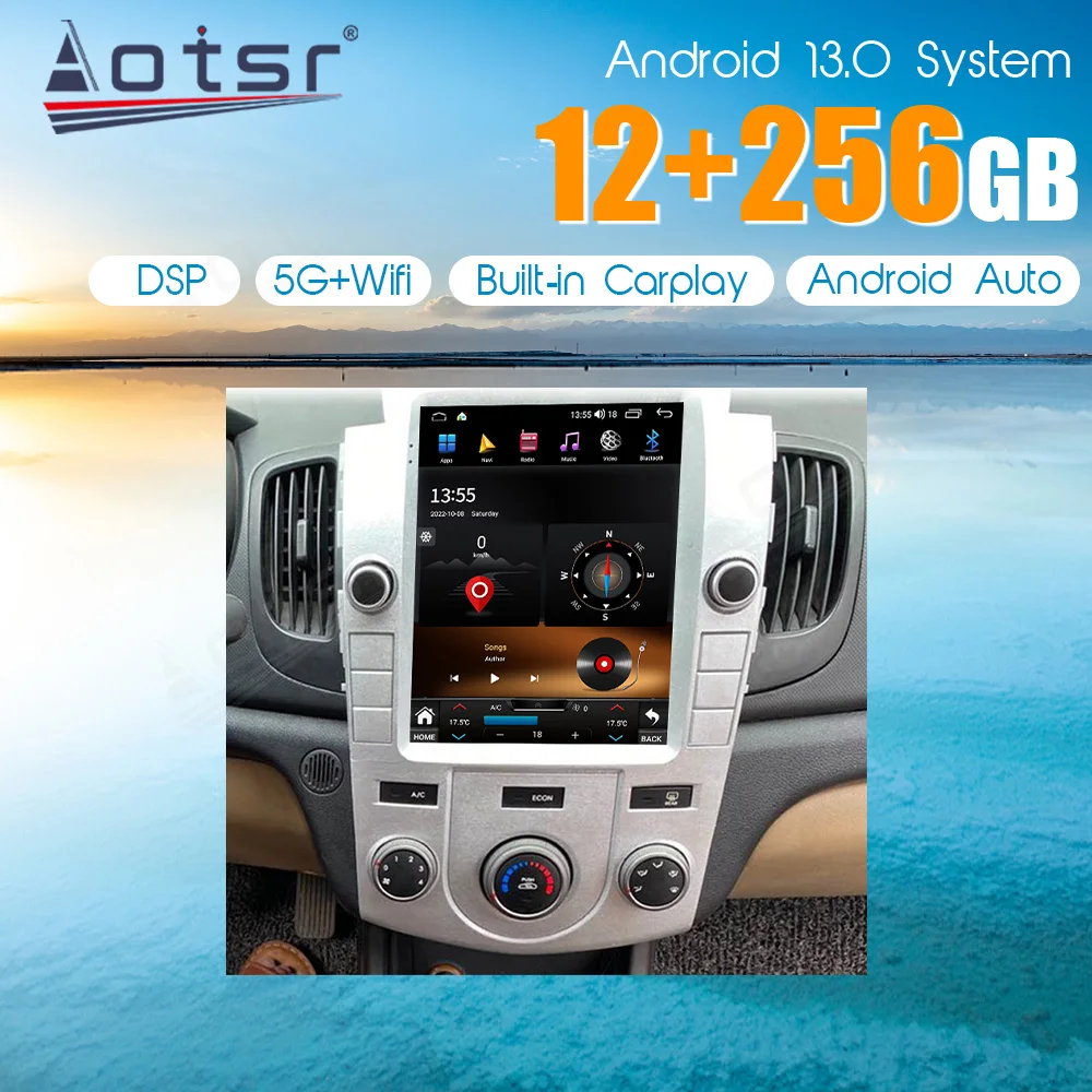 

Вертикальный экран 9,7 дюйма Android для Kia Forte 2009 2010 2011 ~ 2015 2016 Автомобильный мультимедийный автомобильный GPS навигатор стерео радио головное устройство