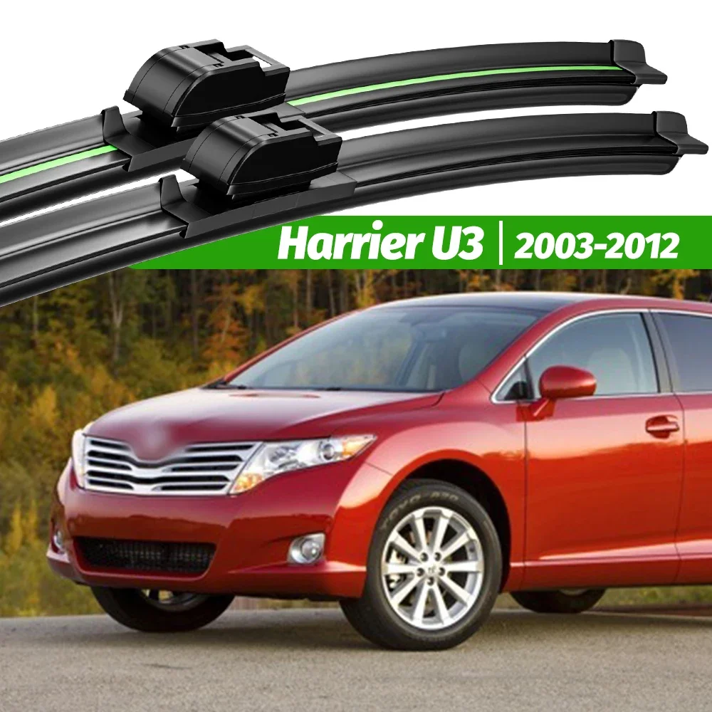 

For Toyota Harrier U3 2003-2012 2pcs Front Windshield Wiper Blades 2004 2007 2008 2009 2010 2011 Windscreen Window Accessories