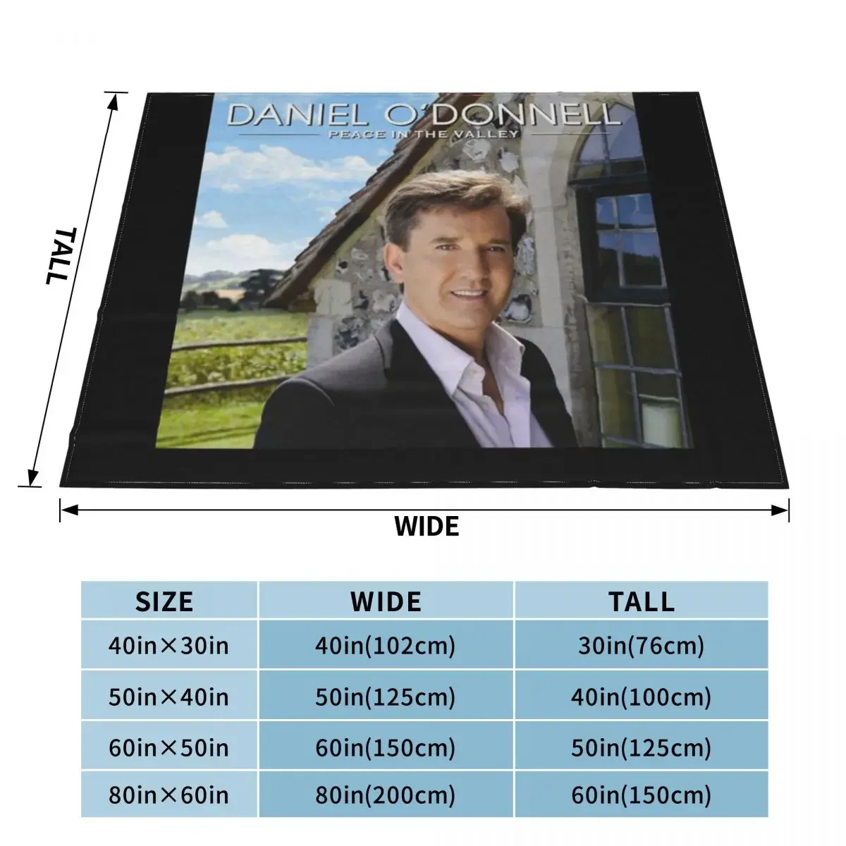 Daniel O'Donnell Peace in the Valley Throw Blanket Luxury St blankets ands Blankets