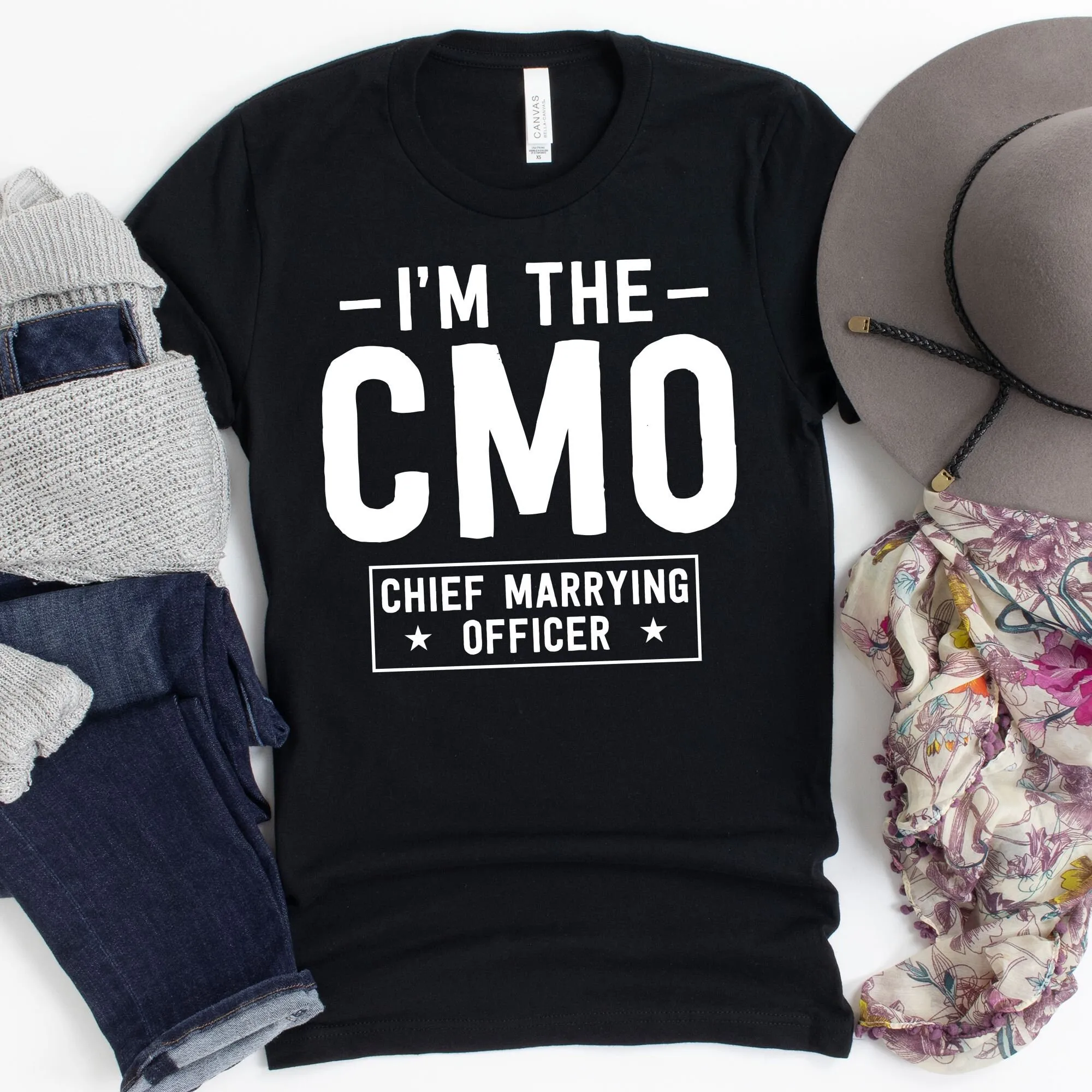 I m The CMO Chief Marrying Officer T Shirt Wedding OfficianT Minister s