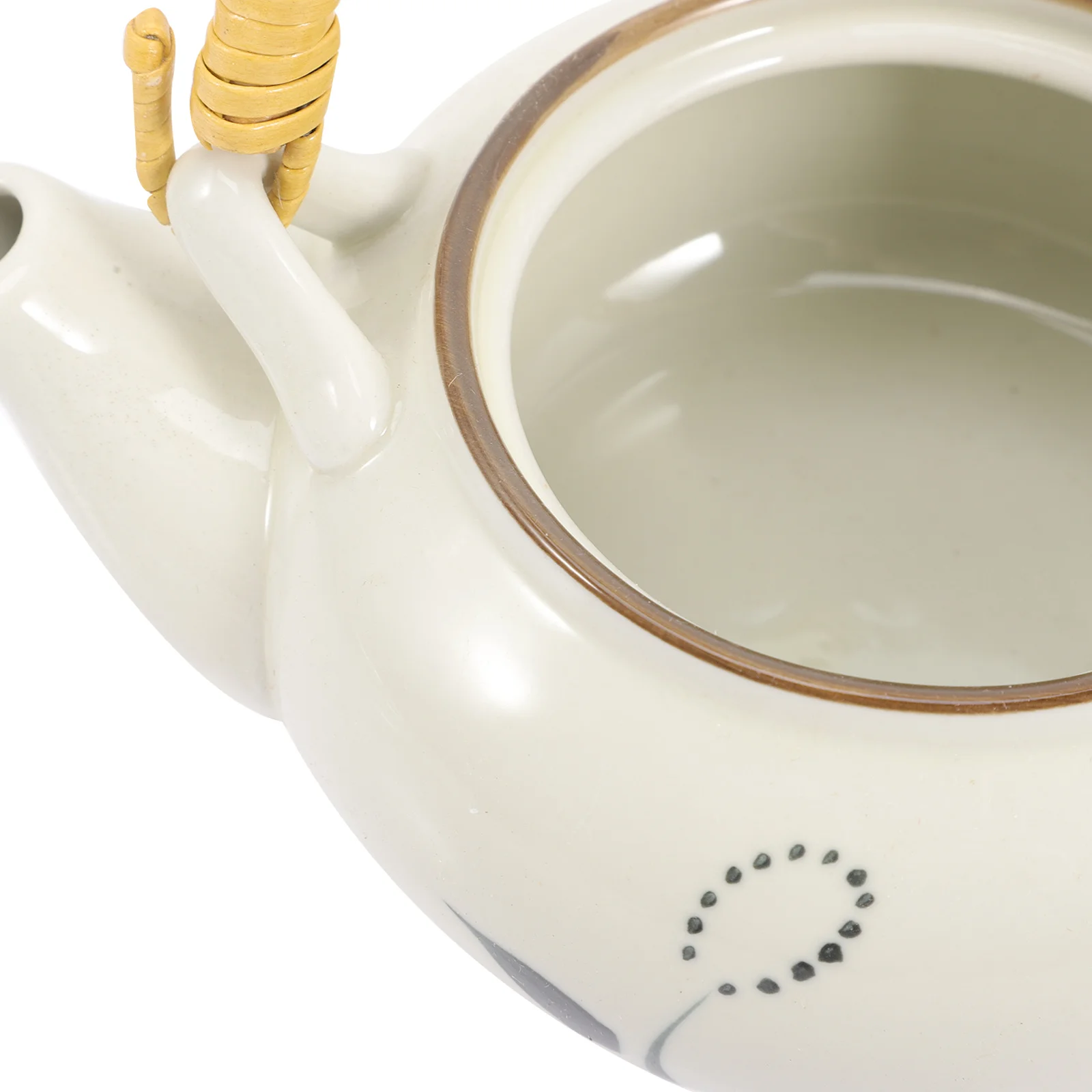 

1 комплект, керамический чайник в японском стиле, винтажный дизайн, домашний ресторан, сервировочный горшок для чая, фарфоровый чайник, белый тостер, 2 ломтика