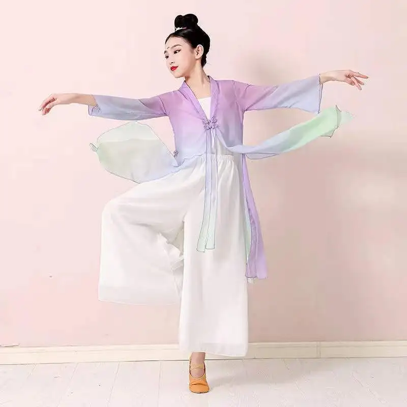 2022 Children's Classical Dance Clothes Practice Clothes Girls Costume Performance Clothes Chinese Style Dancing Unifom LE018