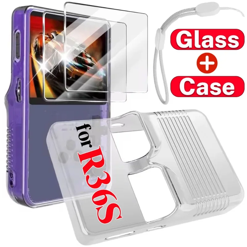 Transparent Protective Case for R36S Anti-scratch Shockproof