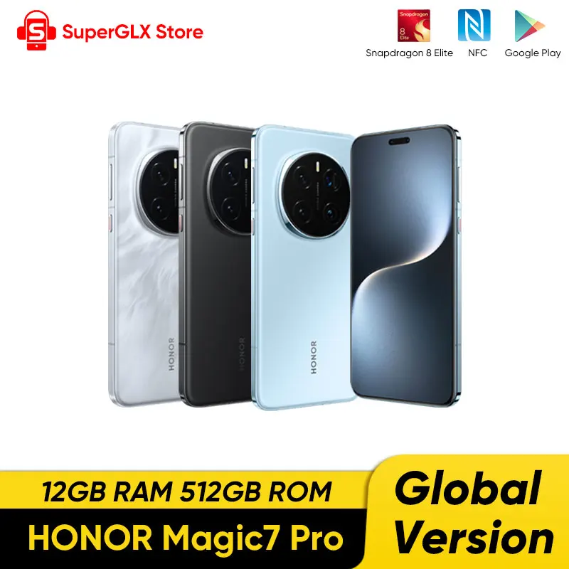 【RU Express】Смартфон HONOR Magic7 Pro Global Version 5G, Magic 7 Pro, Snapdragon 8 Elite, 6.8'' OLED-дисплей 120 Гц, зарядка 100 Вт