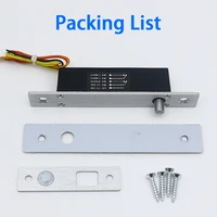 DC12 small access control electric mortise lock embedded electronic bolt lock door lock mini electric lock with feedback 6