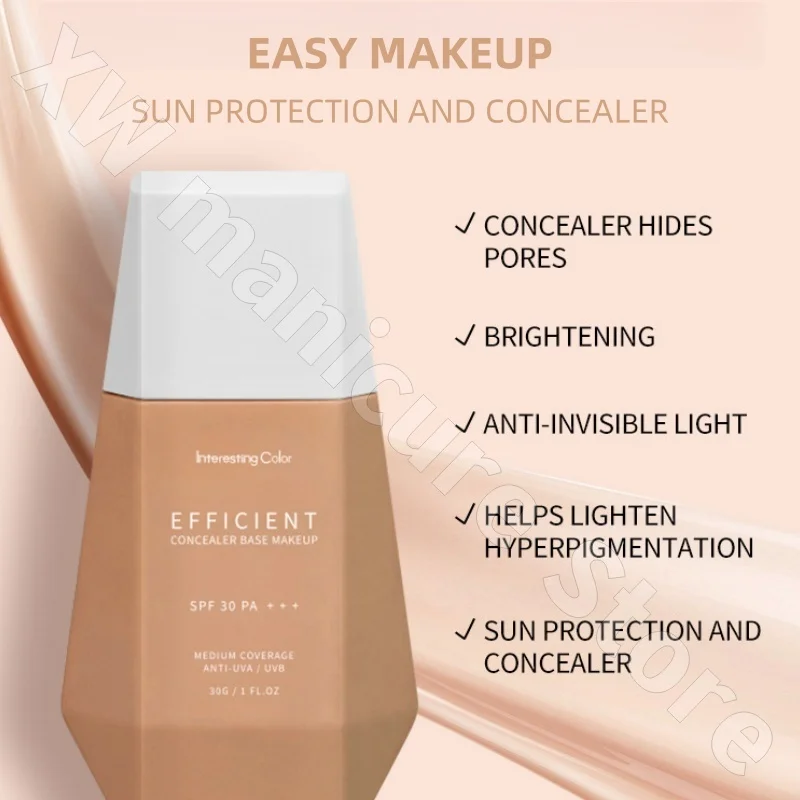 コンシーラー BB クリーム 日焼け止めベース 保湿 軽量 明るく肌のトーン コンシーラー 長持ち ノーメイク落とし 30g