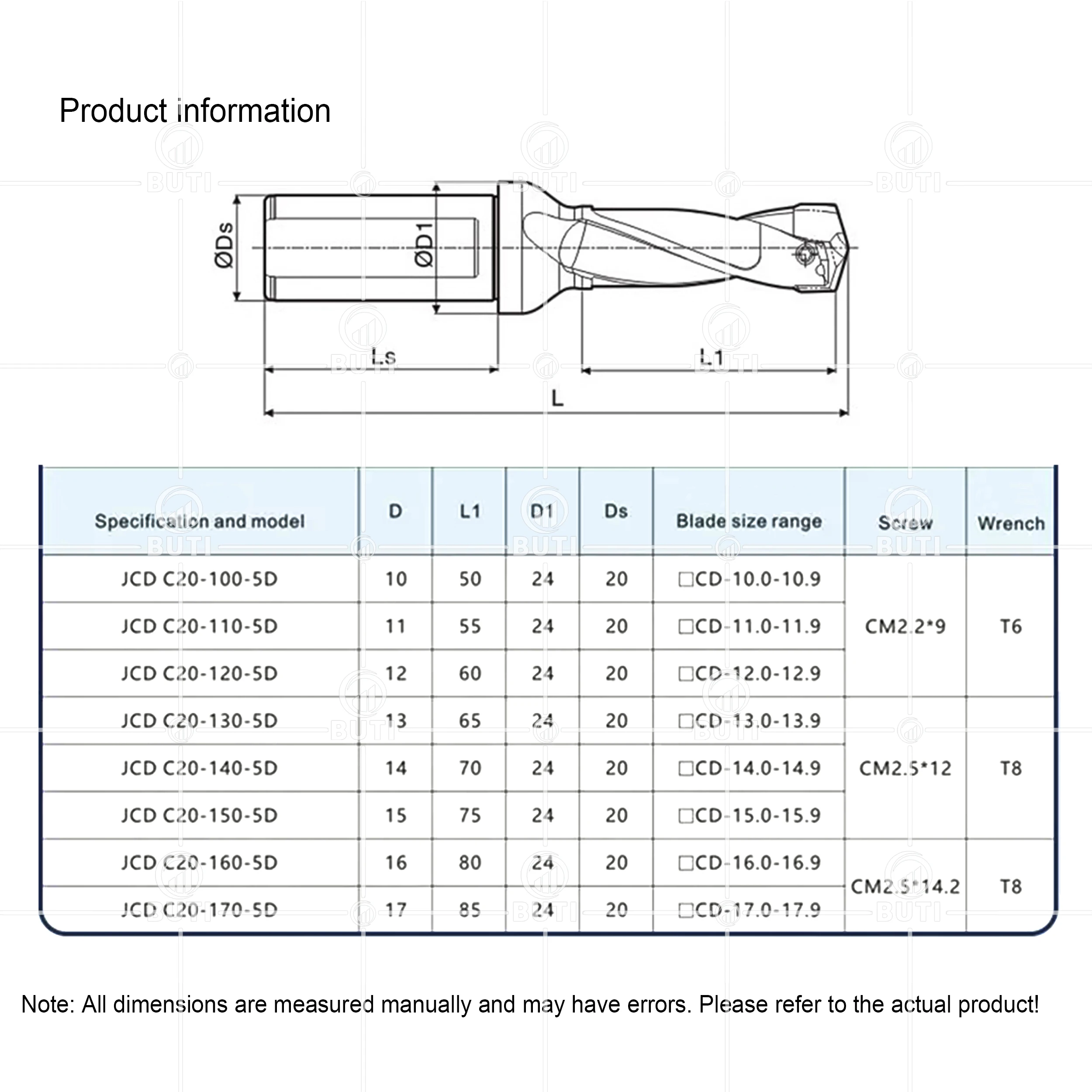 DESKAR 100% Original 3D 5D 8D Deep Hole Drilling Holder JCD Crown Drill Rod CNC Lathe HCD10.0-25.5 High speed and powerful drill