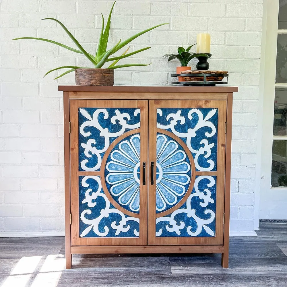 

Cabinet with Doors - Small Buffet Sideboard Credenza for Living Room Entryway Cabinet, Storage Cabinet