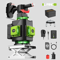 LFINE 4D16 Lines Laser Level Green Light Selfleveling 360 Horizontal And Vertical Green Beams Super Powerful Laser Level