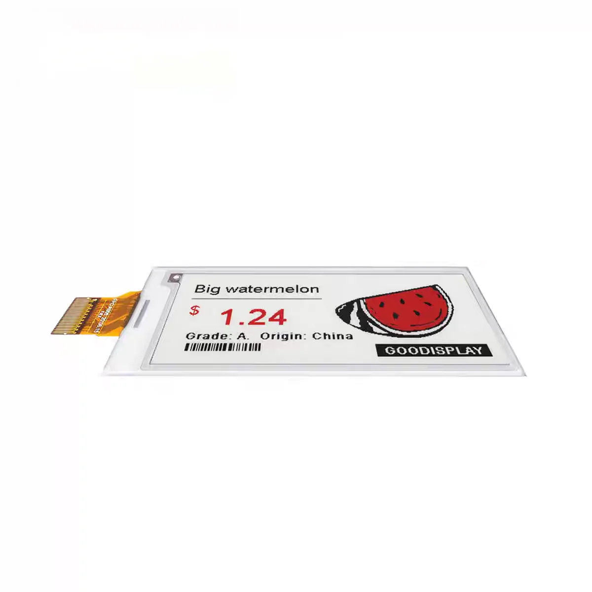2.9-inch black, white, red, three color serial port electronic ink screen, electronic paper display screen, local brush for 1.5