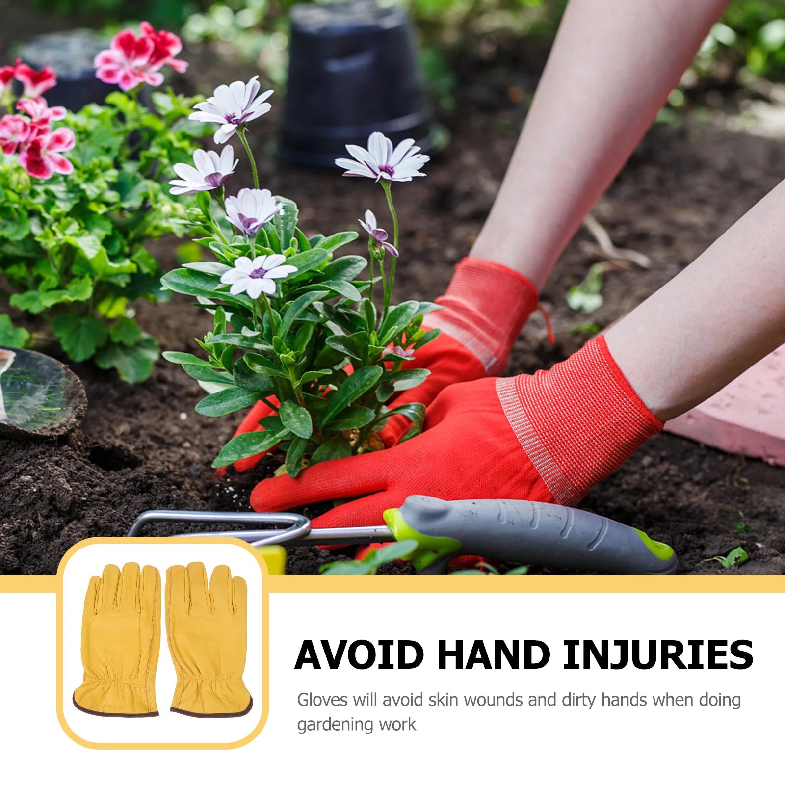 

1Pair Professional Gardening Gloves Durable Puncture Proof Wear Resistant Easy Clean Gift for Gardeners