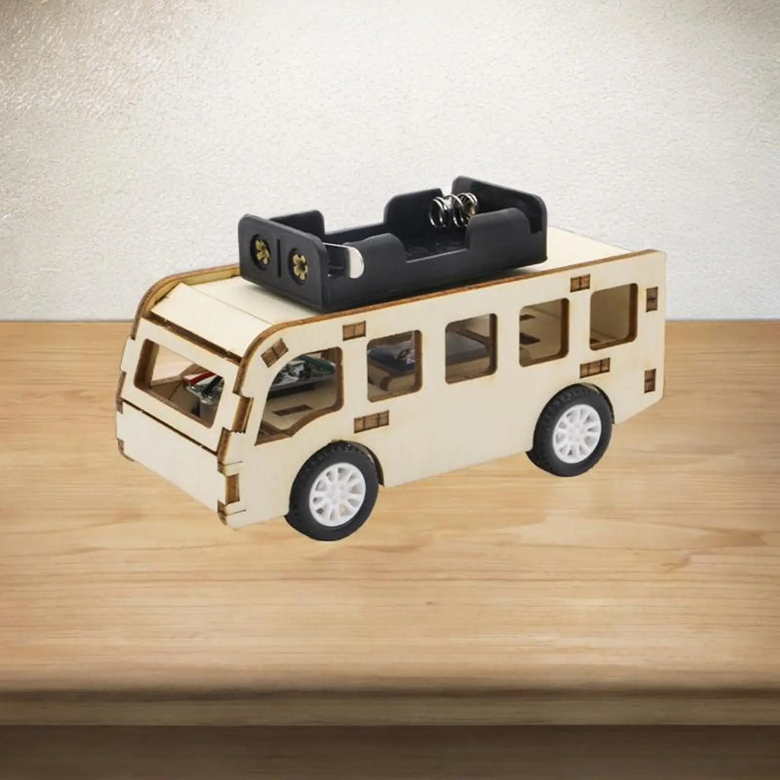 รถบัสควบคุมด้วยเสียง ของเล่นเด็กผู้ชายอเนกประสงค์ ใช้งานง่าย ของเล่นรถบัสสำหรับการเรียนรู้วิทยาศาสตร์ ของเล่นสำหรับนักเรียนประถมศึกษา การทดลองวิทยาศาสตร์