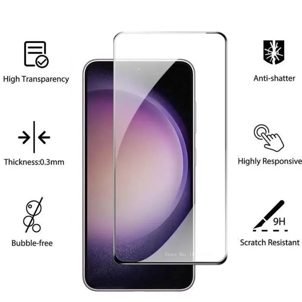 2pcs fingerprint unlock tempered glass screen protector for Samsung Galaxy S25 Ultra S24 Plus S23 22 S21 S25+