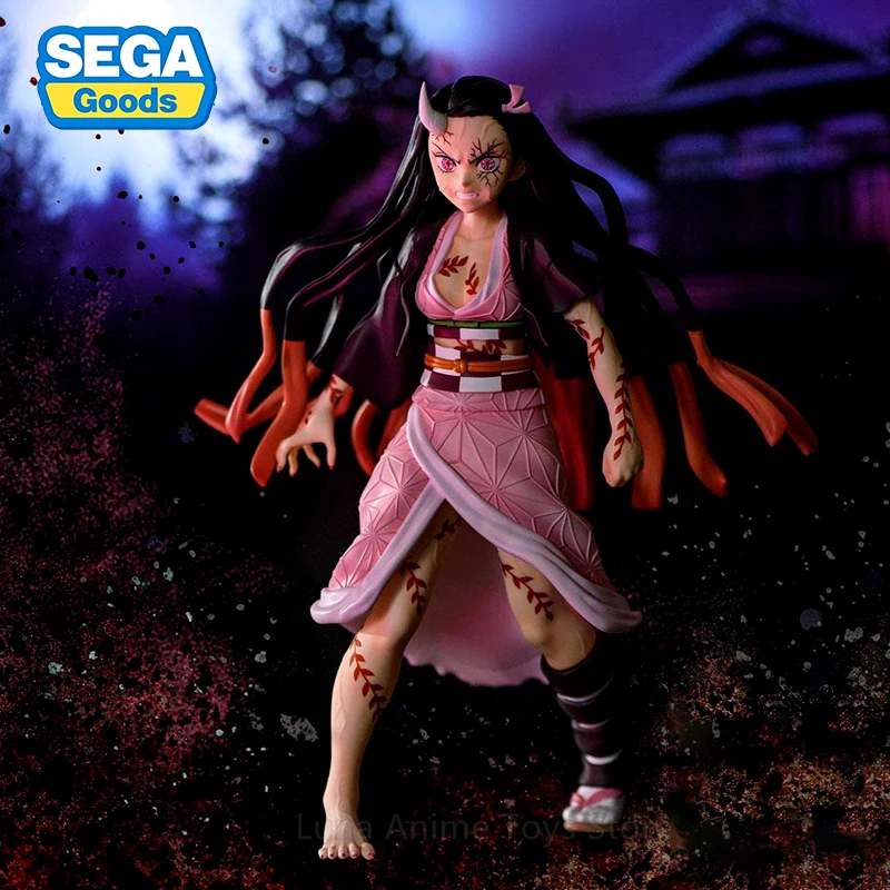 

Original Genuine SEGA 21cm Demon Slayer Anime Figures Kamado Nezuko Ghosted Version Collectible Model Statue Toys For Boy Girls