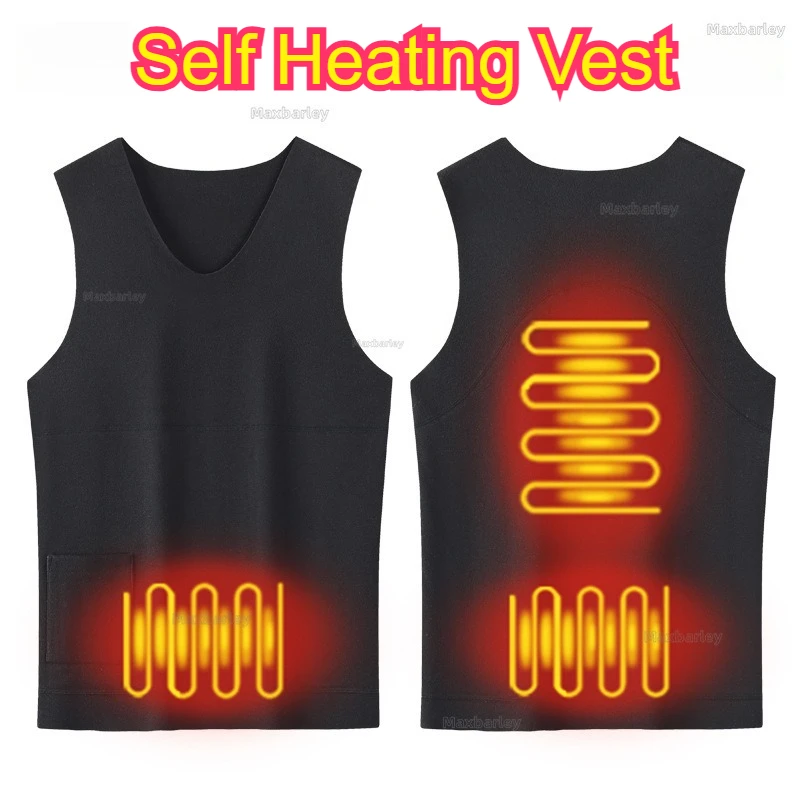

Smart Heating Vest Belly Warm Men Women Veluokldly Vests Autumn Winter Bodywarmer Seamless USB Electric Heated Sleeveless Jacket