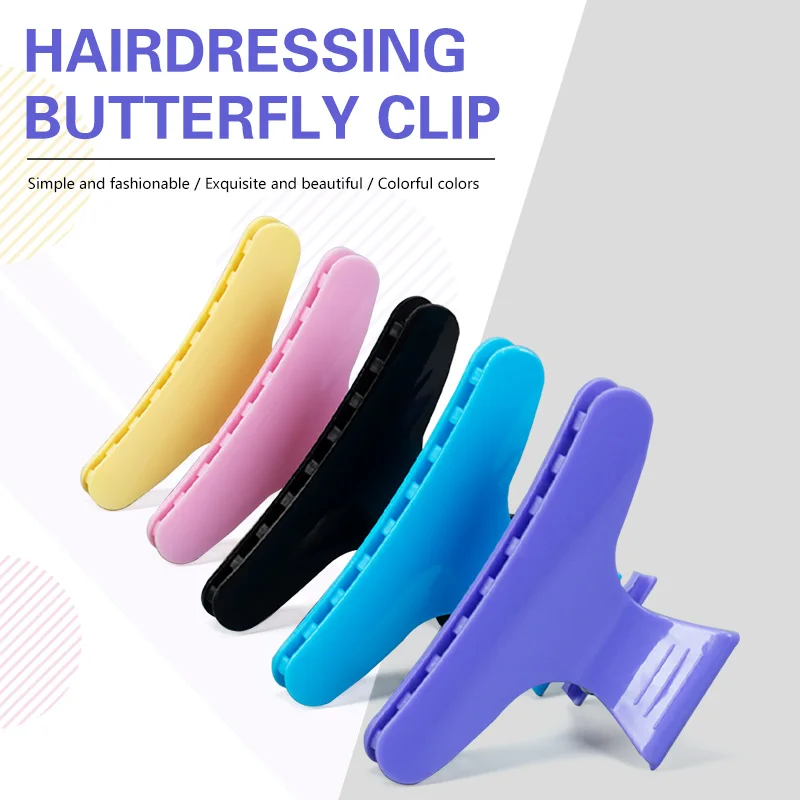 12PCS Colorful Hair Section Clips Hairdressing Seamless Hair Clip Barber Fixed Professional Women's Braided Styling Accessories