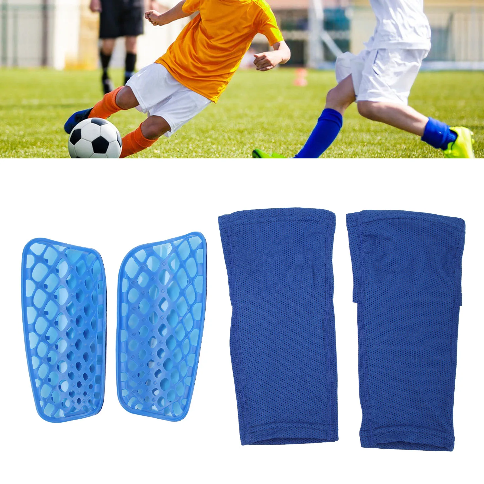 

1 Pair Youth Soccer Shin Guard Sleeves Ultralight Breathable Soccer Shin Guards Youth Competition Training Equipment