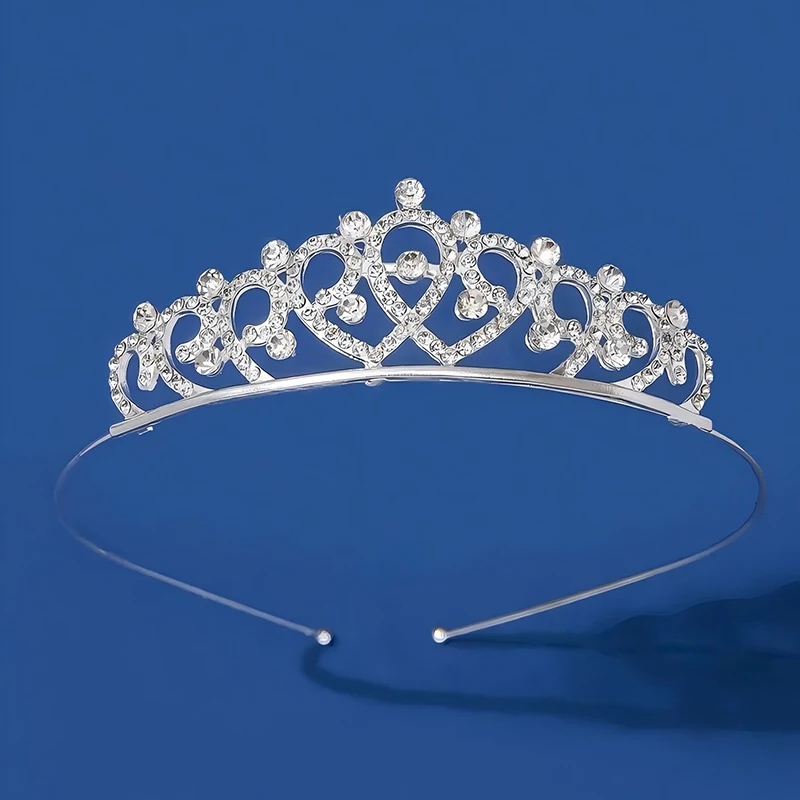 1pc Fashion Women Princess Crown Hair Accessory Simple Birthday Party Photography Jewelry Decoration Bar Mitzvah Crown Headband