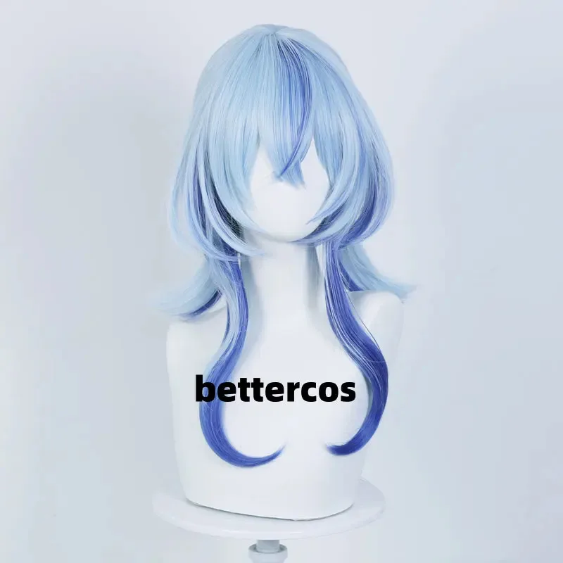 The Shorekeeper, парик для косплея, волнистые игры, синие длинные волосы, черные береты, вечеринка на Хэллоуин для женщин, реквизит для ролевых игр